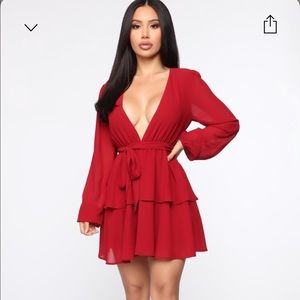 Fashion Nova Red Mini Dress